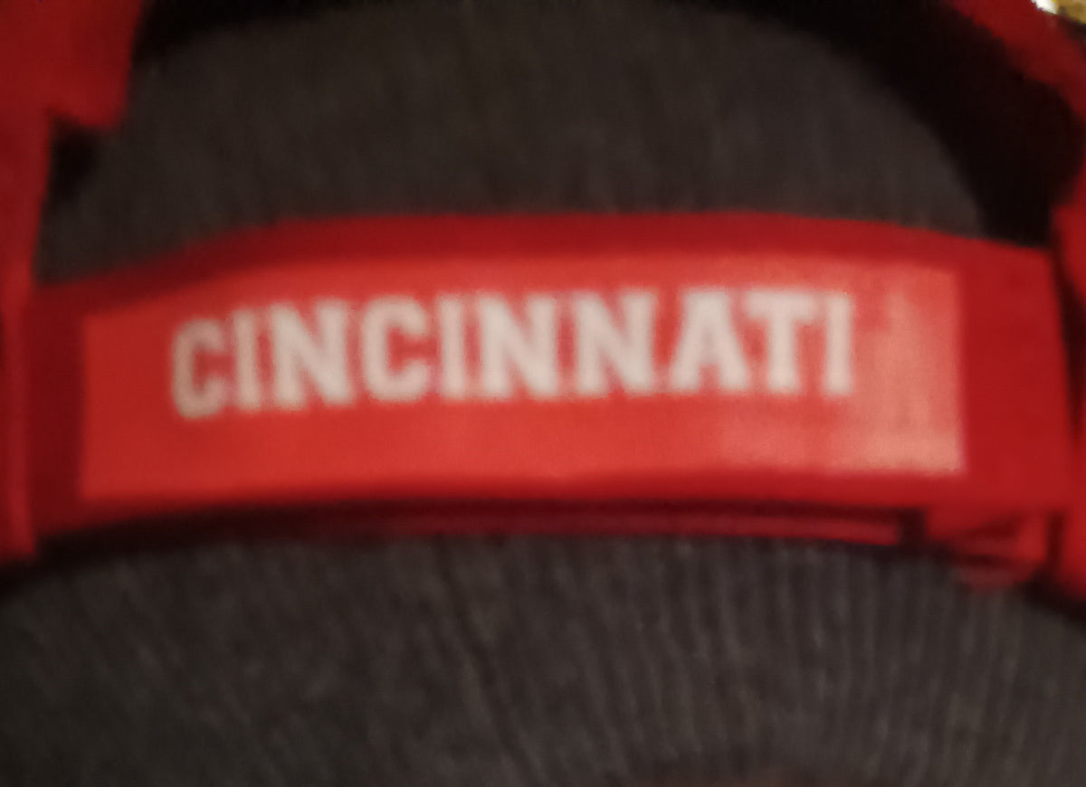 C. Reds Baseball Glove on an Adjustable Baseball Cap