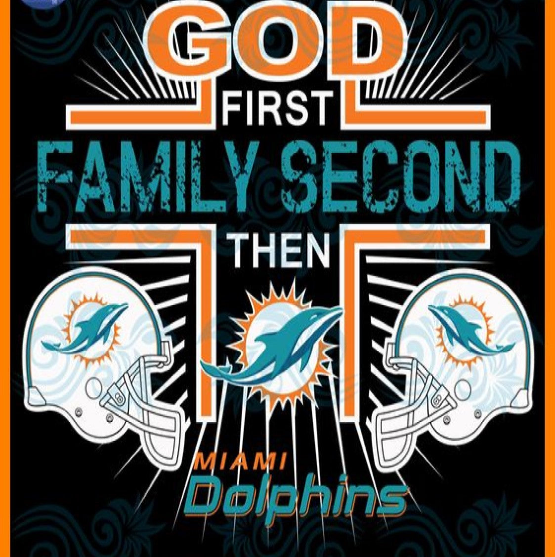 Miami Dolphins Vinyl Print