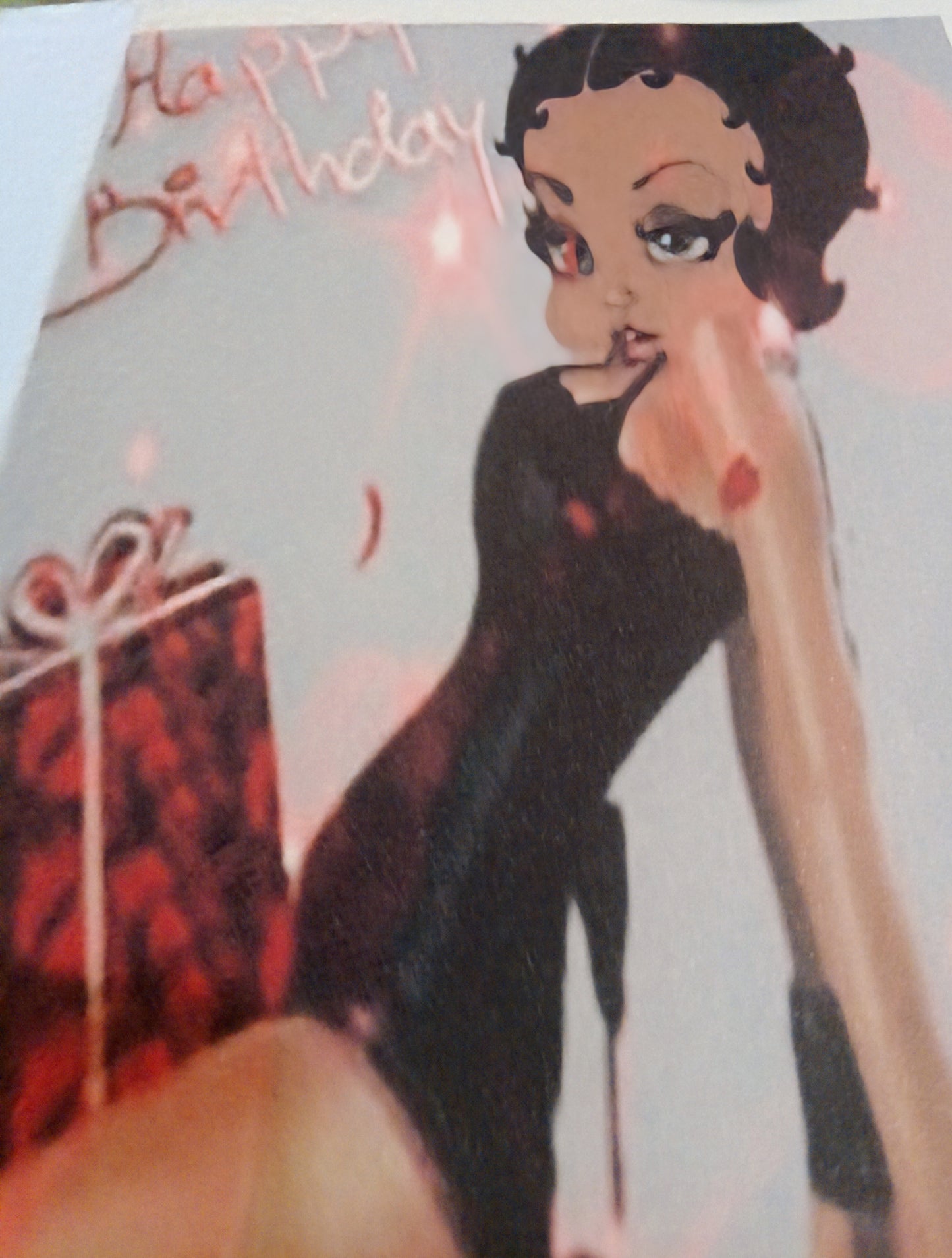 Black Betty Boop Happy Birthday Cards