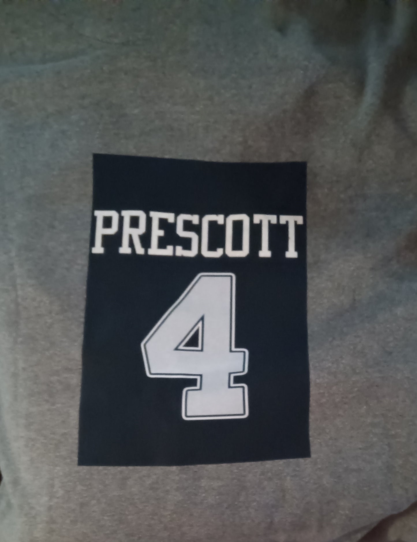 D Cowboys Grey Hoodie with Dak Prescott #4