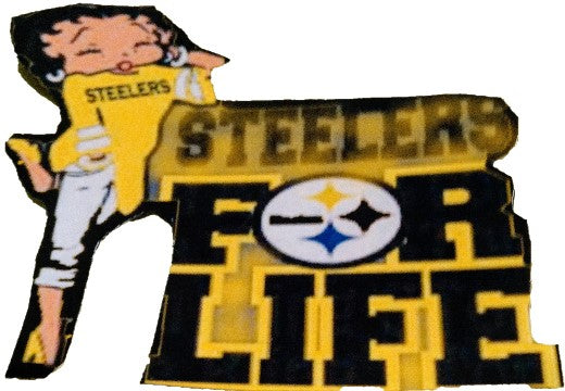 M - PSBB01 - P. Steelers with Betty Boop Magnets