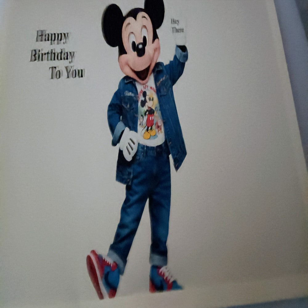 Happy Birthday Cards featuring Mickey Mouse