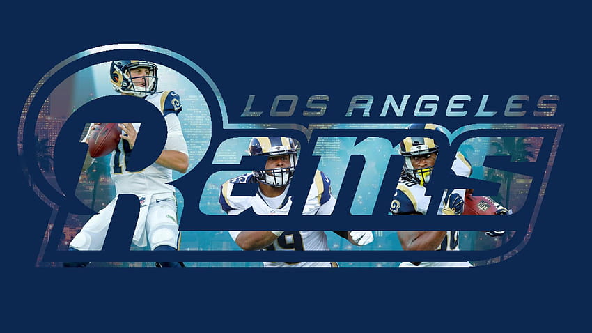 RTPRAMS01 - LA Rams Vinyl Iron Print
