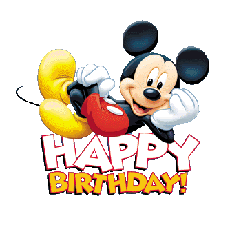 Happy Birthday Cards featuring Mickey Mouse