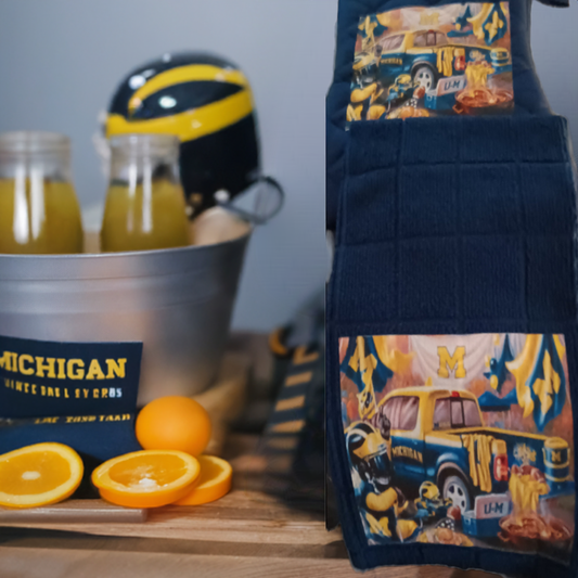 M. Wolverines Tailgate Towel & Oven Mitt