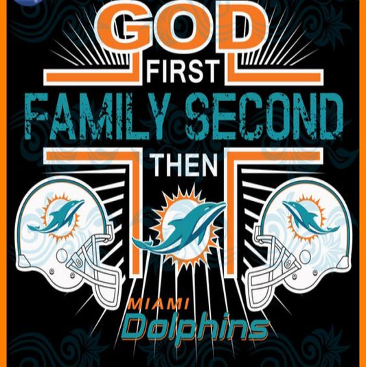 Miami Dolphins Vinyl Print