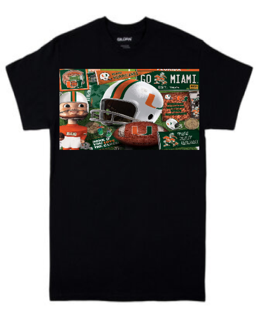 U. Miami Football Adult & Youth T-shirts