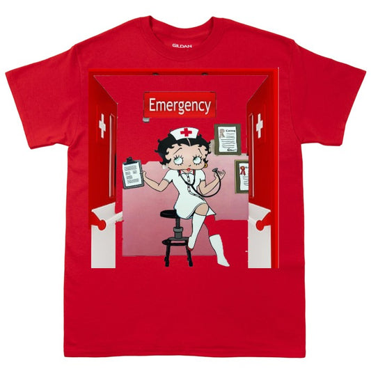 3D Nurse Betty Boop Tshirt