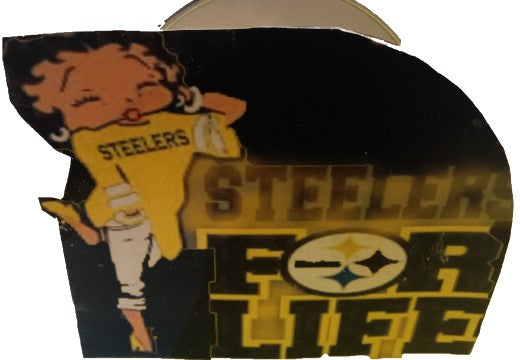 African American 3-D Betty Boop & Steelers Paper Napkin Holder
