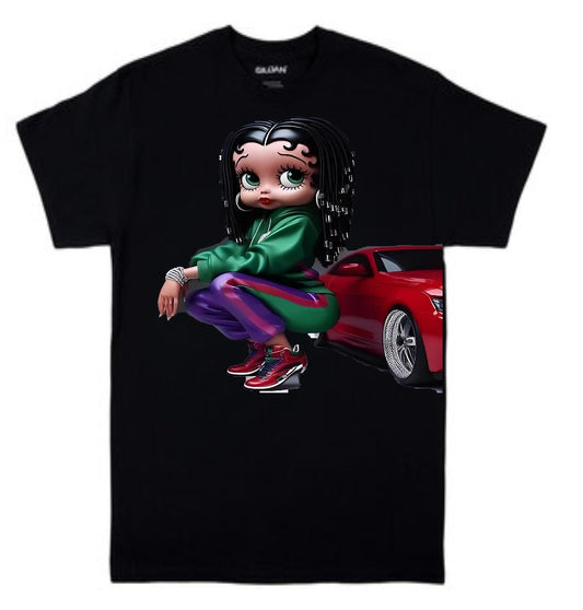 Betty Boop With Braids T-shirt