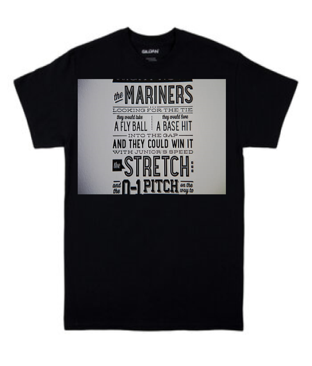 S. Mariners Baseball Adult & Youth T-shirts