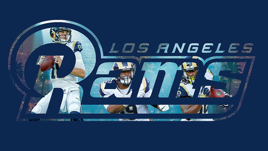 LA  Rams Vinyl Iron Print