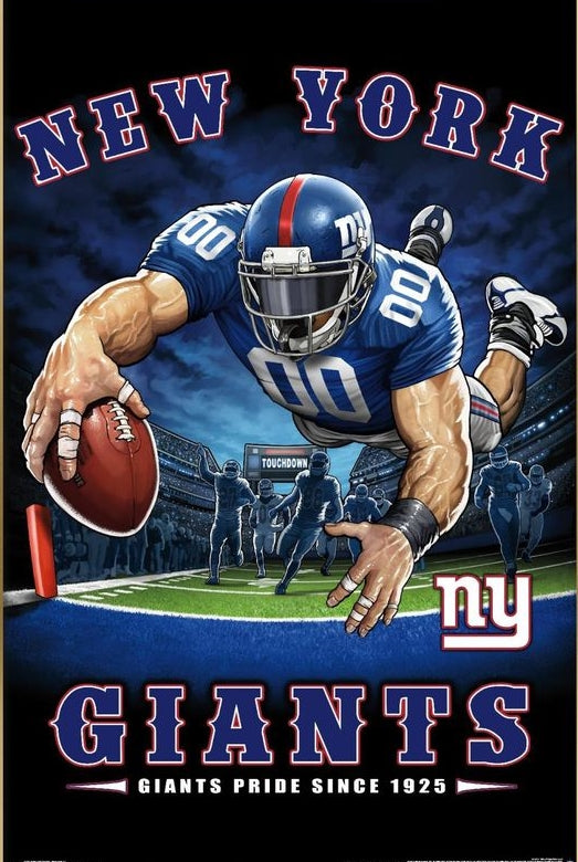 New York Giants Vinyl Iron On Print
