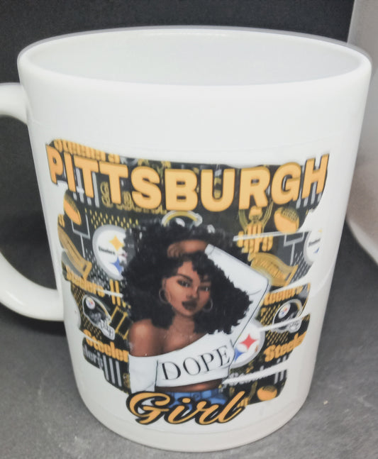Pittsburgh Steelers Black Girl 11 oz. Coffee Mug